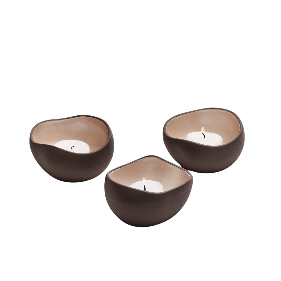 Tealight Holder Trio Pearl - Sutherland Interiors