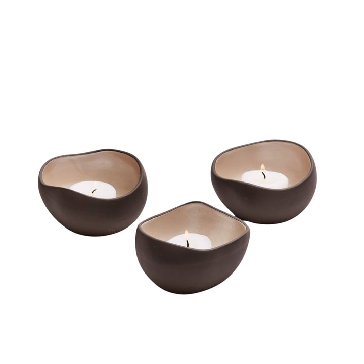 Tealight Holder Trio Pearl - Sutherland Interiors