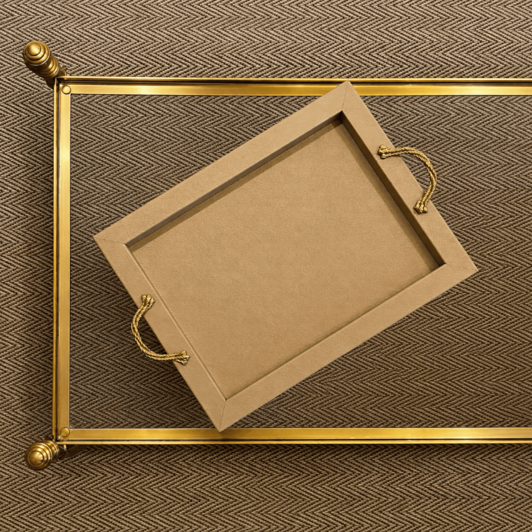 Thalia Leather Tray - Sutherland Interiors