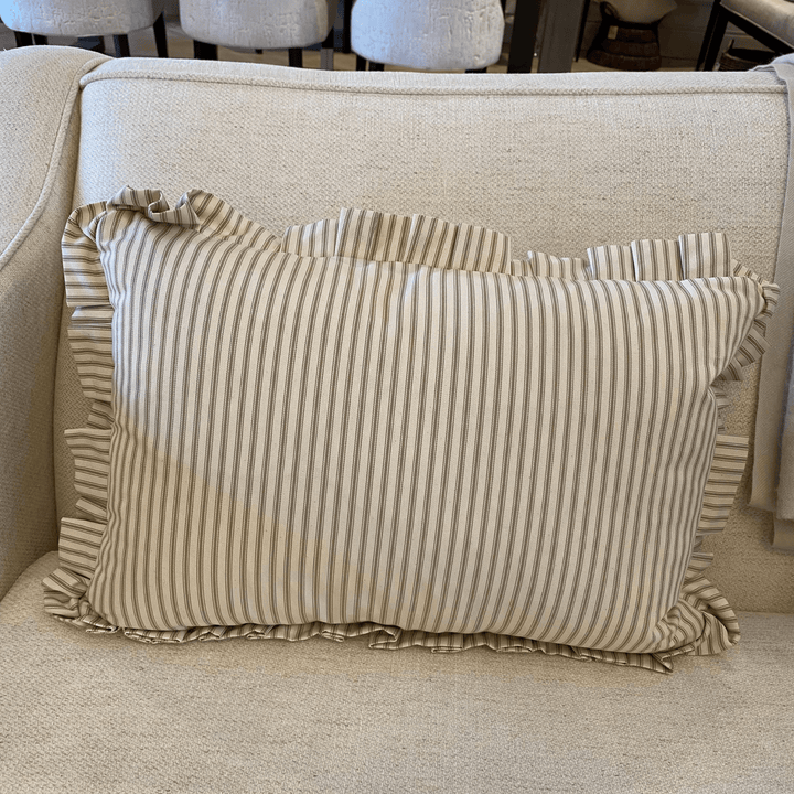 The Flax Ruffle Cushion - Sutherland Interiors