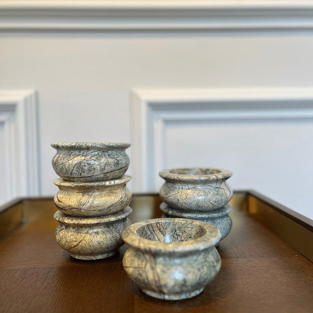 Timeless Green Marble Bowl Handcrafted - Sutherland Interiors