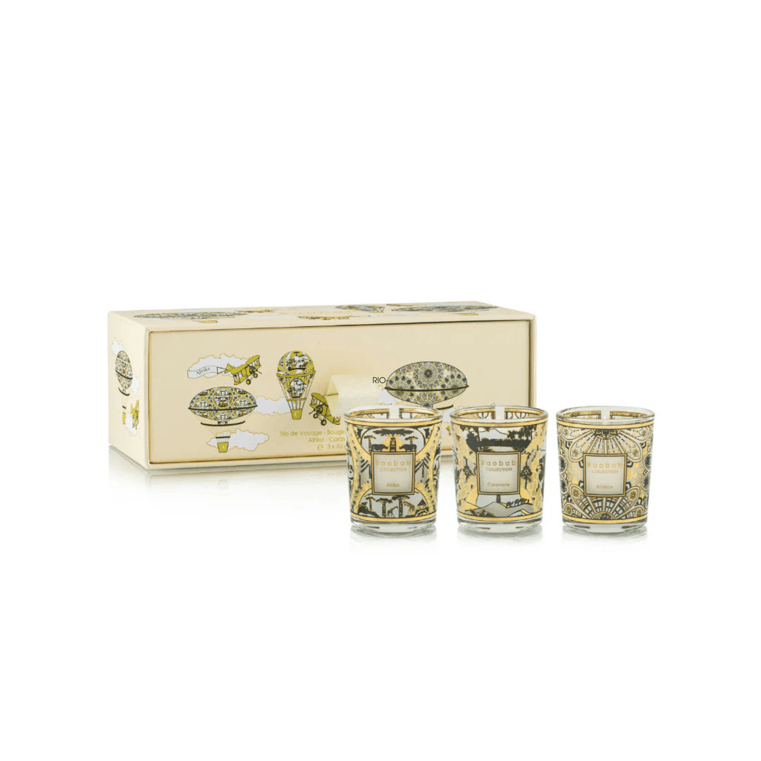 Trio Scented Candles Rosace - Caravane - Afrika - Sutherland Interiors