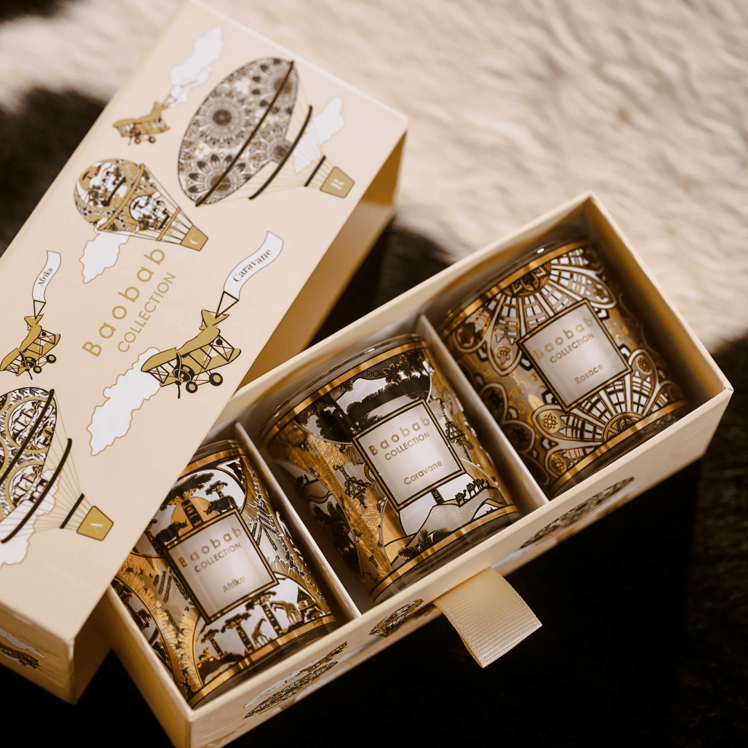 Trio Scented Candles Rosace - Caravane - Afrika - Sutherland Interiors