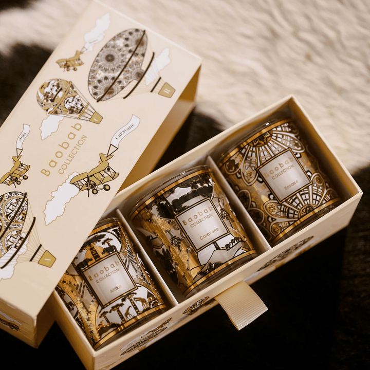 Trio Scented Candles Rosace - Caravane - Afrika - Sutherland Interiors