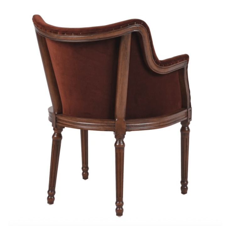 Velvet Terracotta Chair - Sutherland Interiors