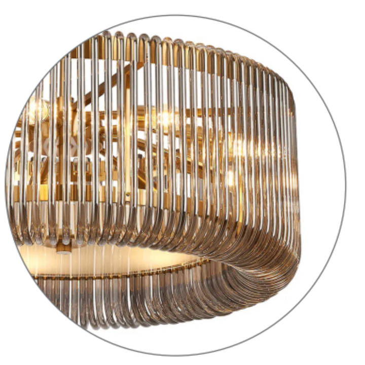 Jessie Smoked Ceiling Light