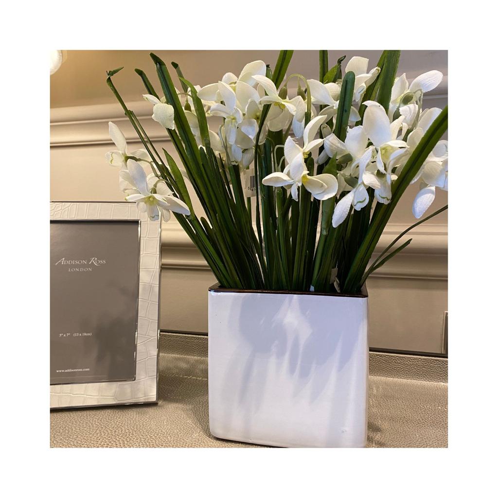 White Cube Ceramic Planter - Sutherland Interiors