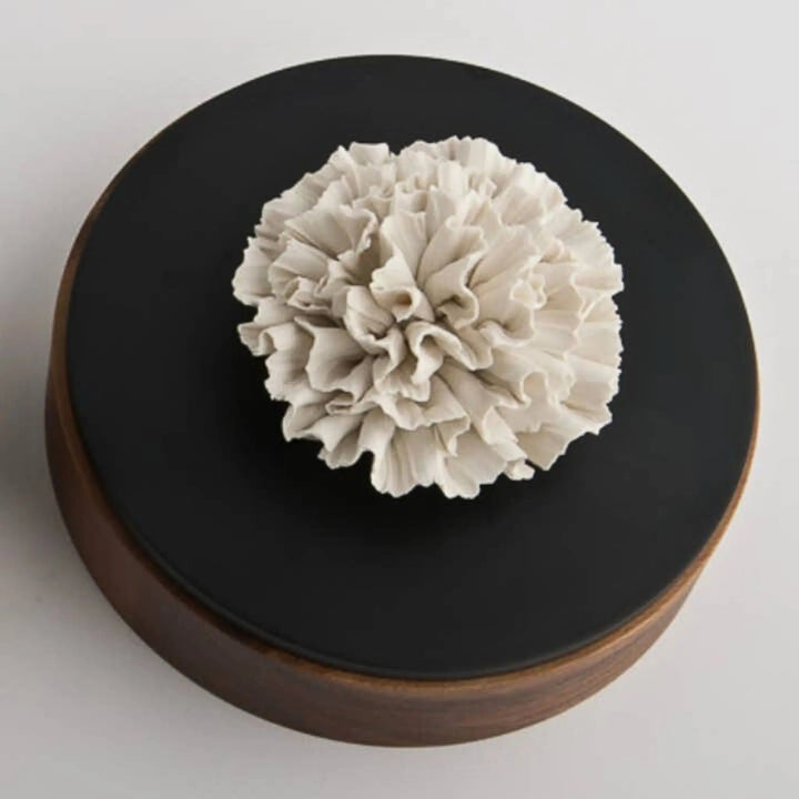 Wood and Porcelain Box - 20 cm - Chan Xl - Sutherland Interiors