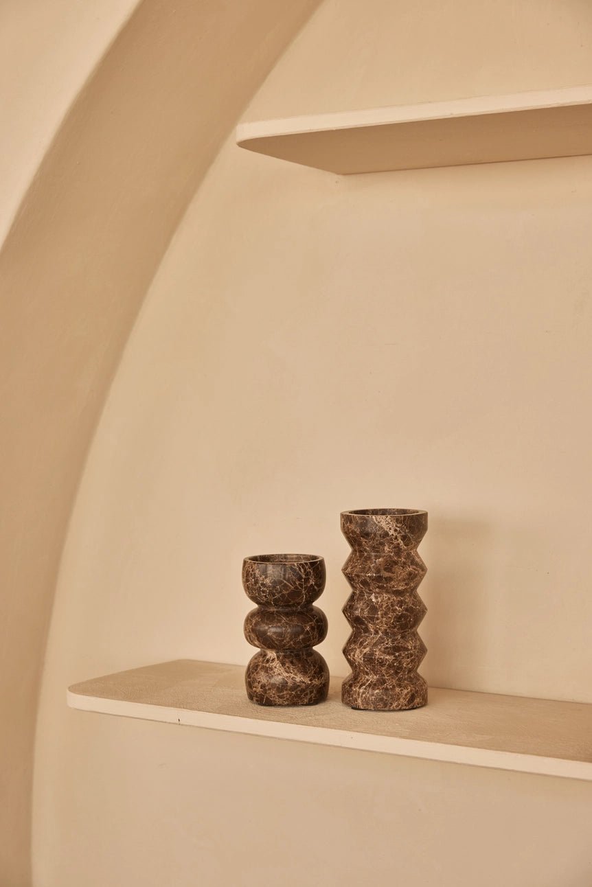 Yubí Marble Candle Holder - Sutherland Interiors
