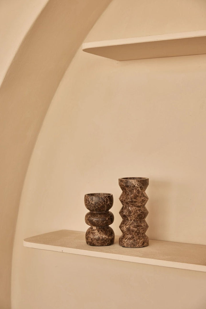 Yubí Marble Candle Holder - Sutherland Interiors