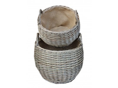 Antique Wash Stumpy Basket - Large