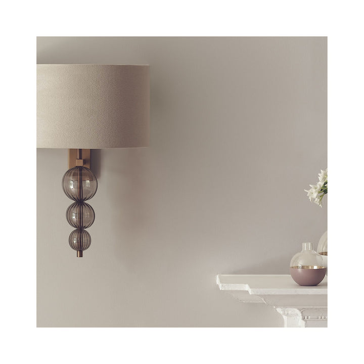 Alette Antique Brass Wall Light