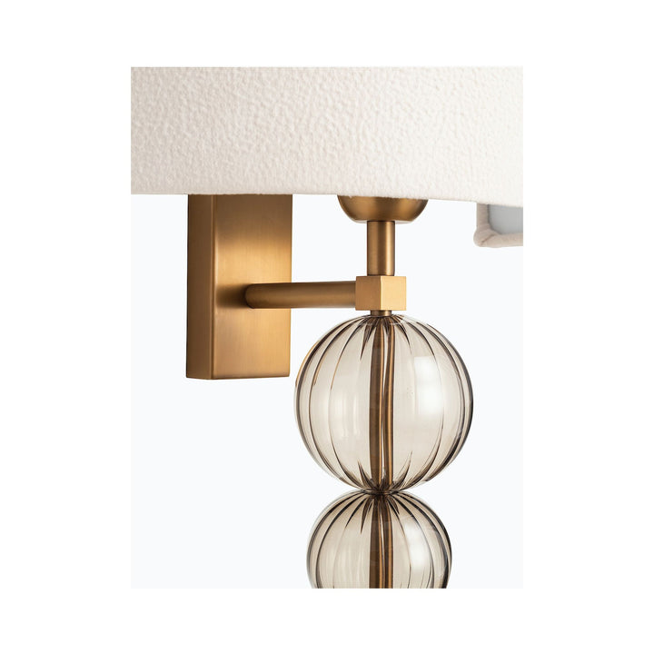 Alette Antique Brass Wall Light