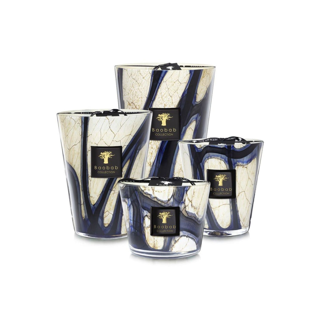 Baobab scented candles lazuli  in varying sizes