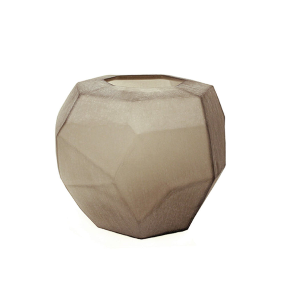 Cubistic Round Vase - Smoke