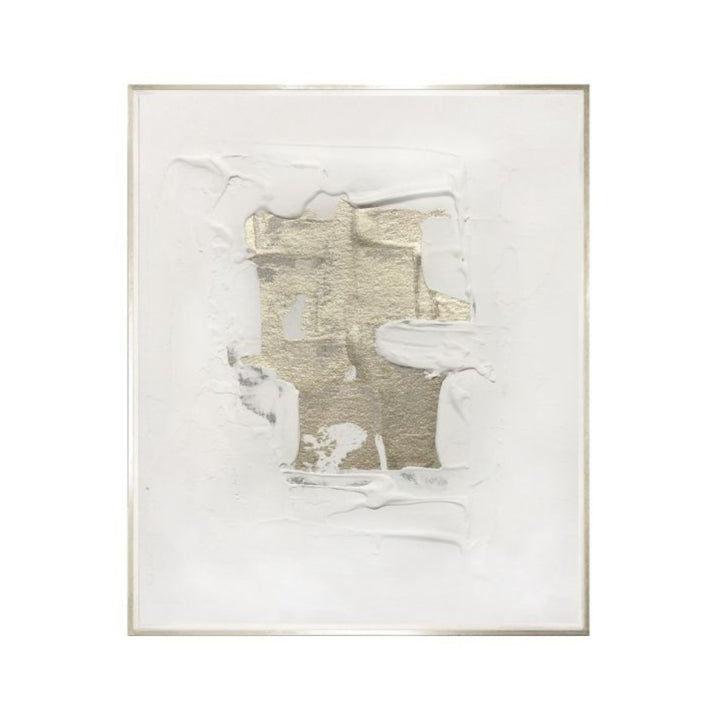 Lukea hand-painted art with metallic highlights on stretched canvases floated in hand-finished frames with shadow gap.