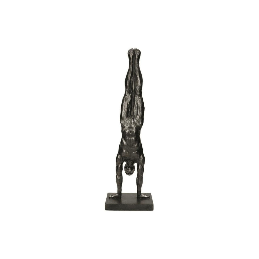 Male Handstand Figure - Antique Bronze