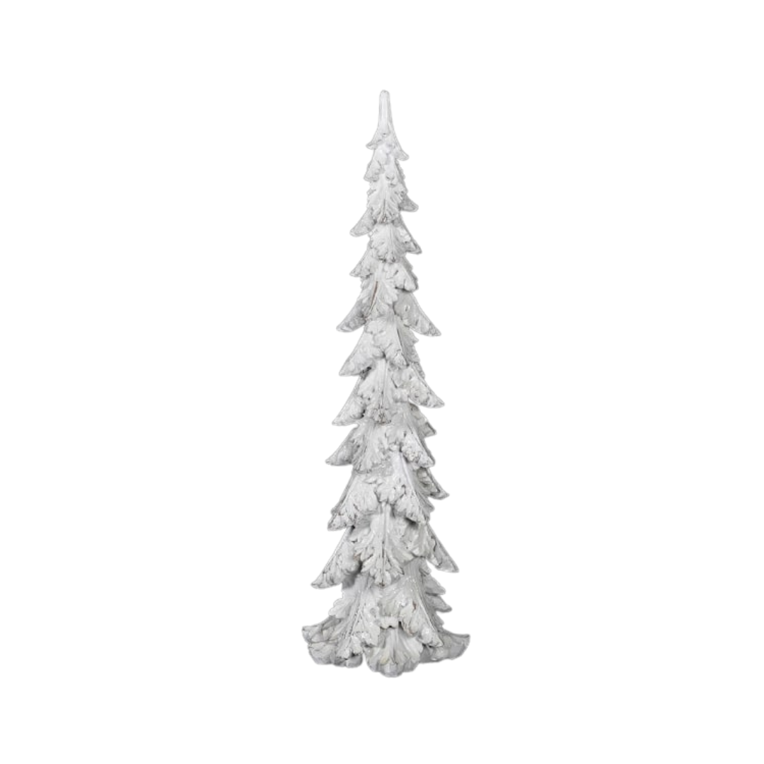 Large White Glitter Tree