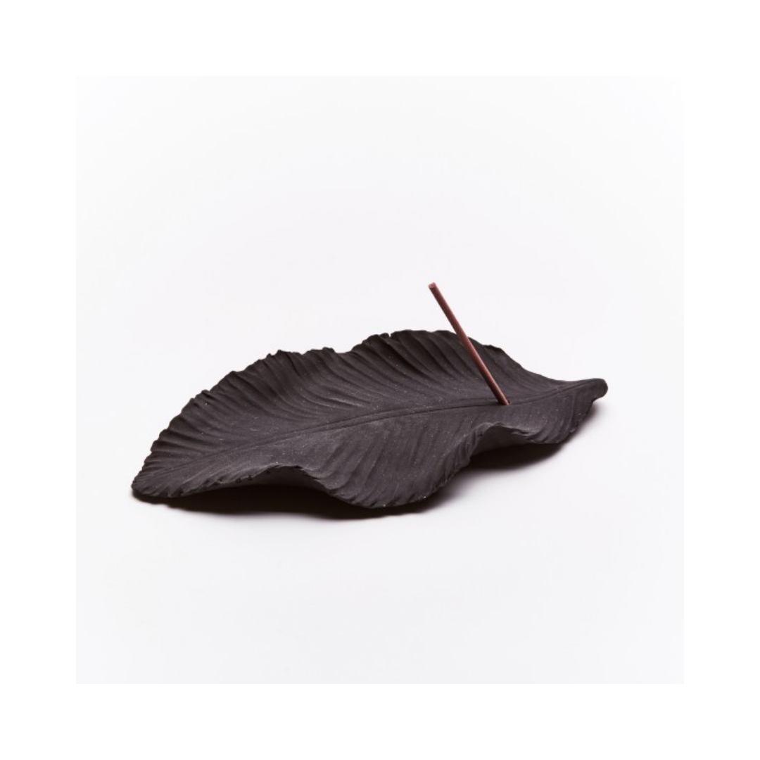 Black Leaf Incense Holder
