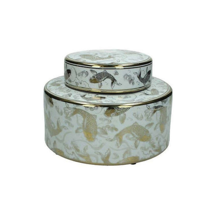 Ceramic Gold Jar - Large