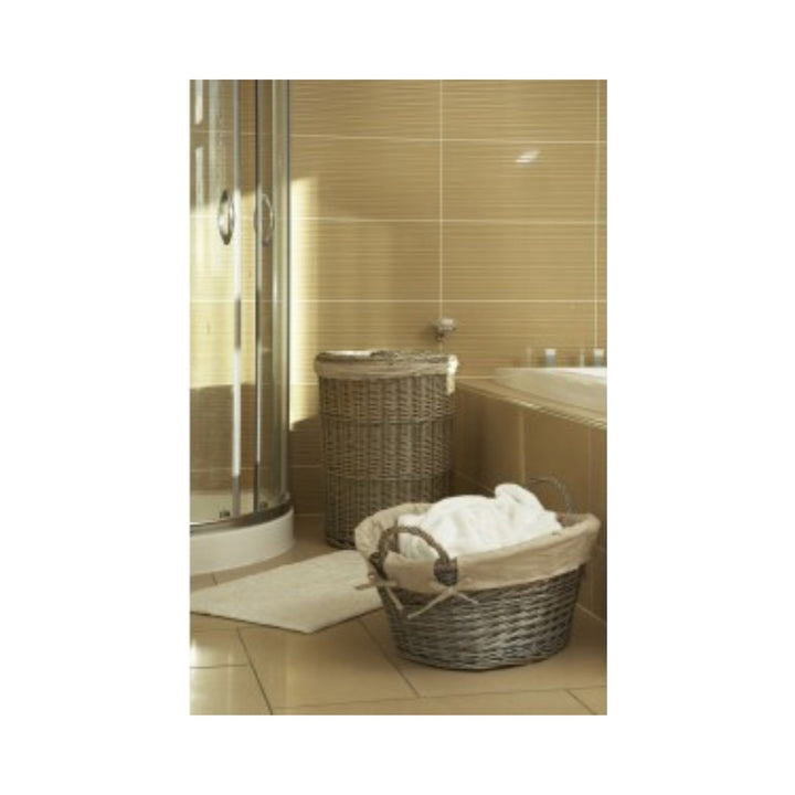 Wash Basket Antique Finish with White Lining