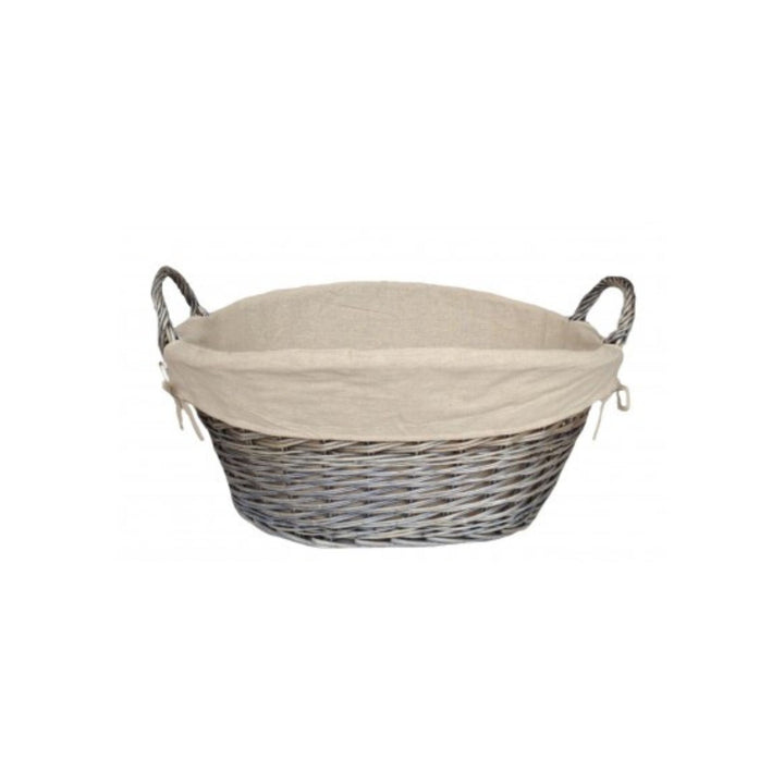 Wash Basket Antique Finish with White Lining