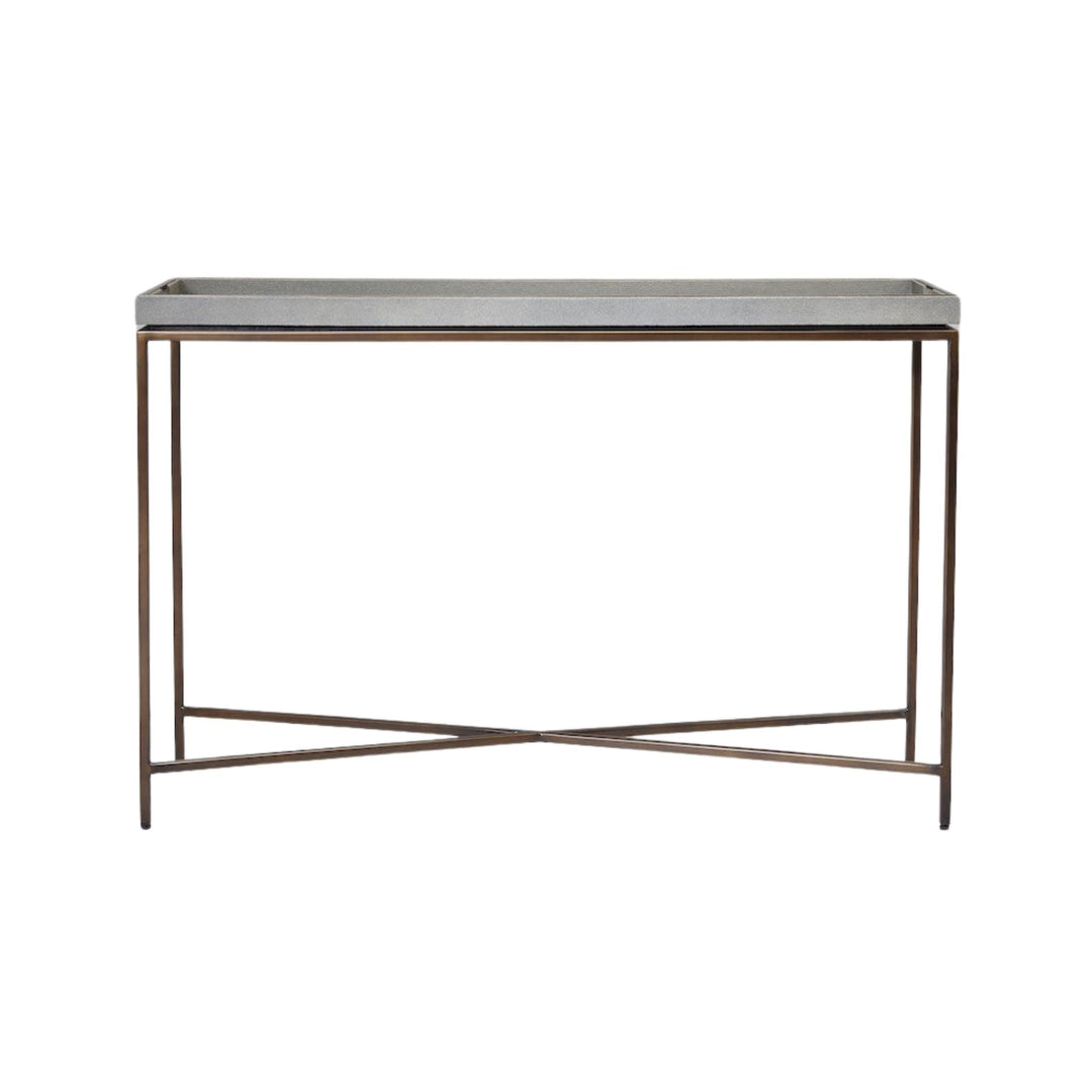 Collins Shagreen Console Dove - Sutherland Interiors