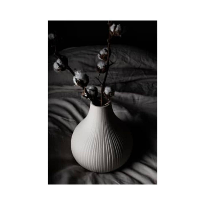 Ekenas Large beige ceramic vase
