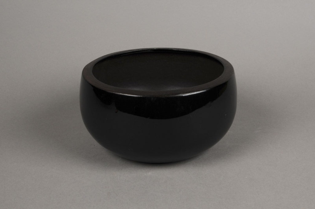 Black Ceramic Pot