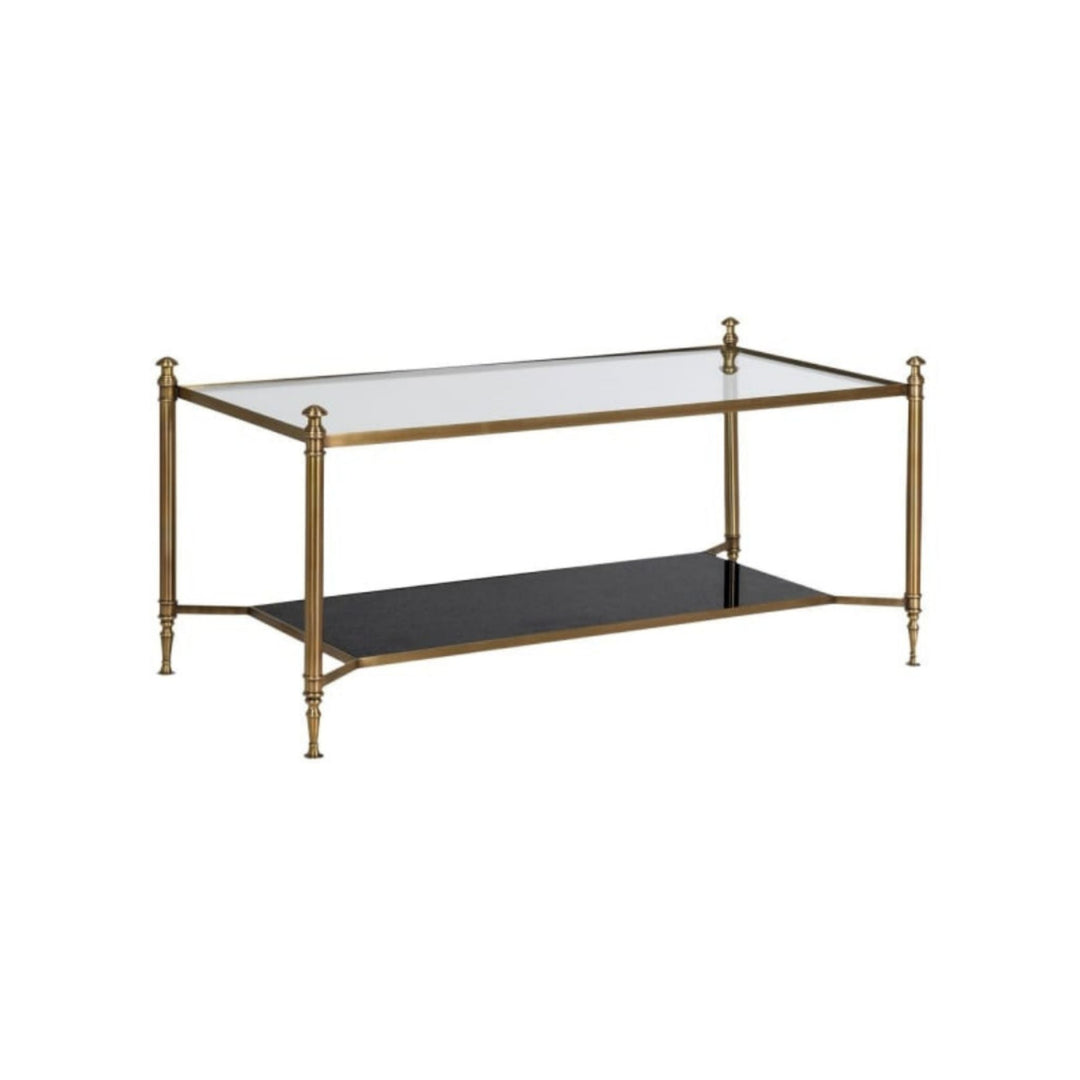 Glass and Bronze Coffee Table - Sutherland Interiors