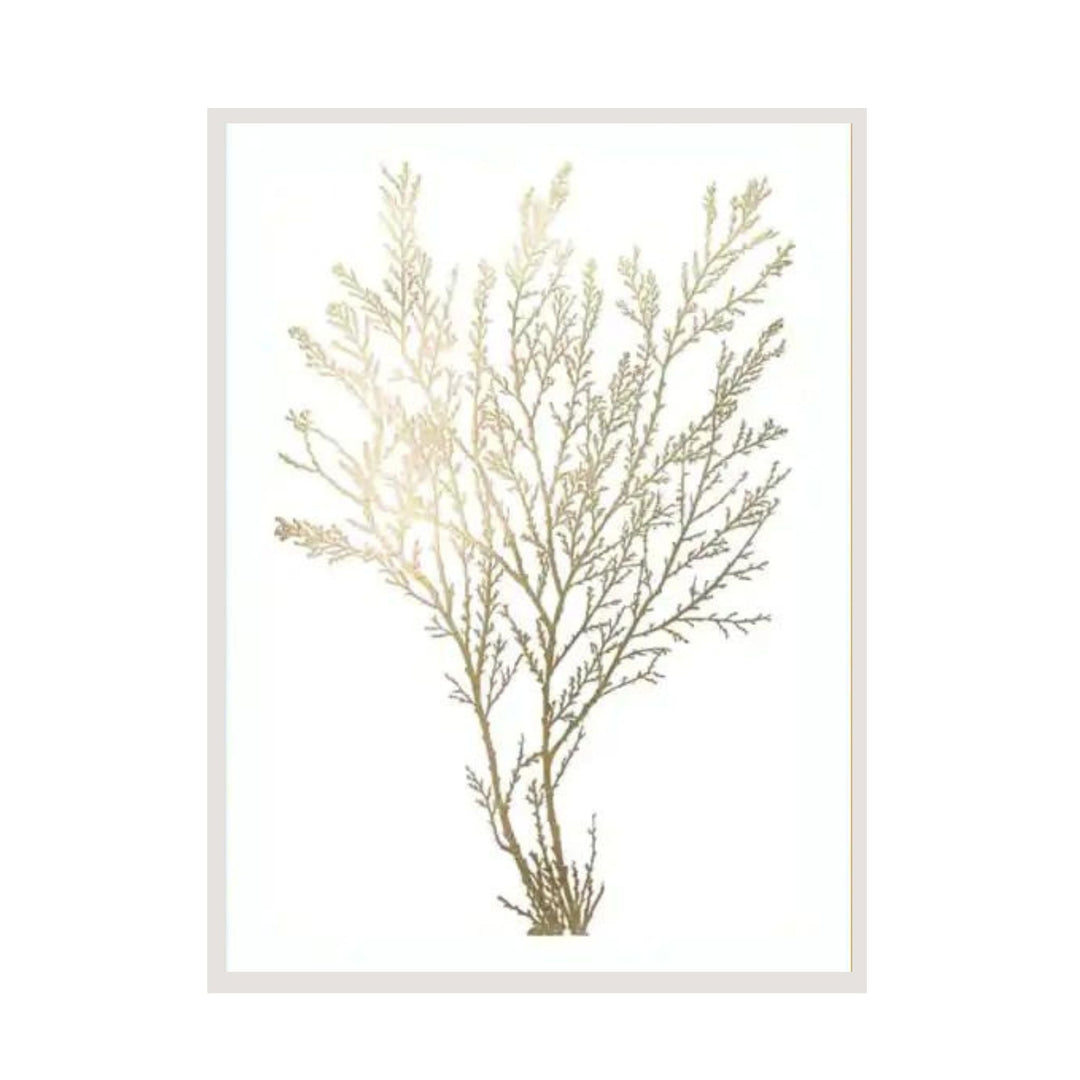 Gold Foil Algae I - Sutherland Interiors