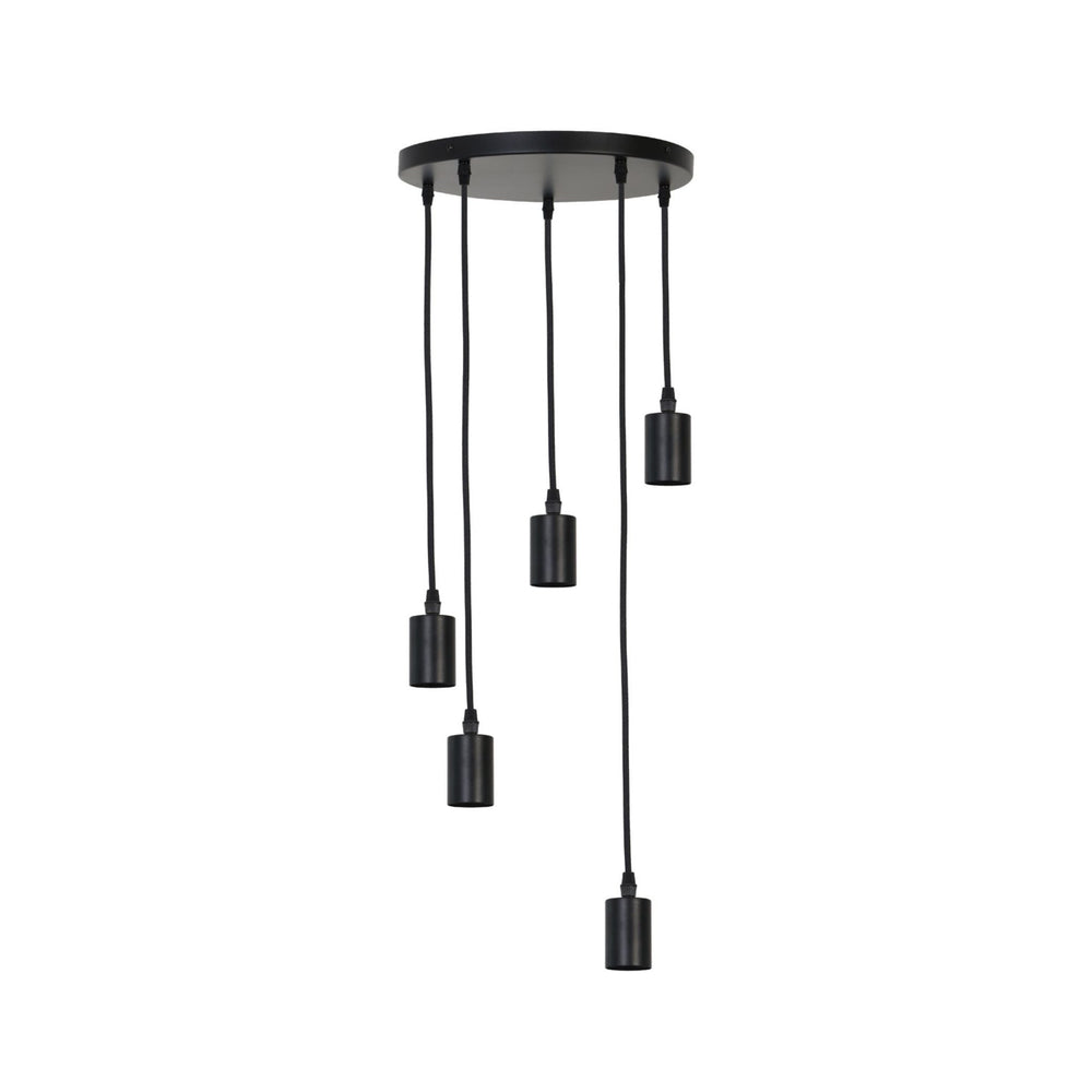 Hanging lamp 7L Ø40x117,5 cm BRANDON matt black - Sutherland Interiors