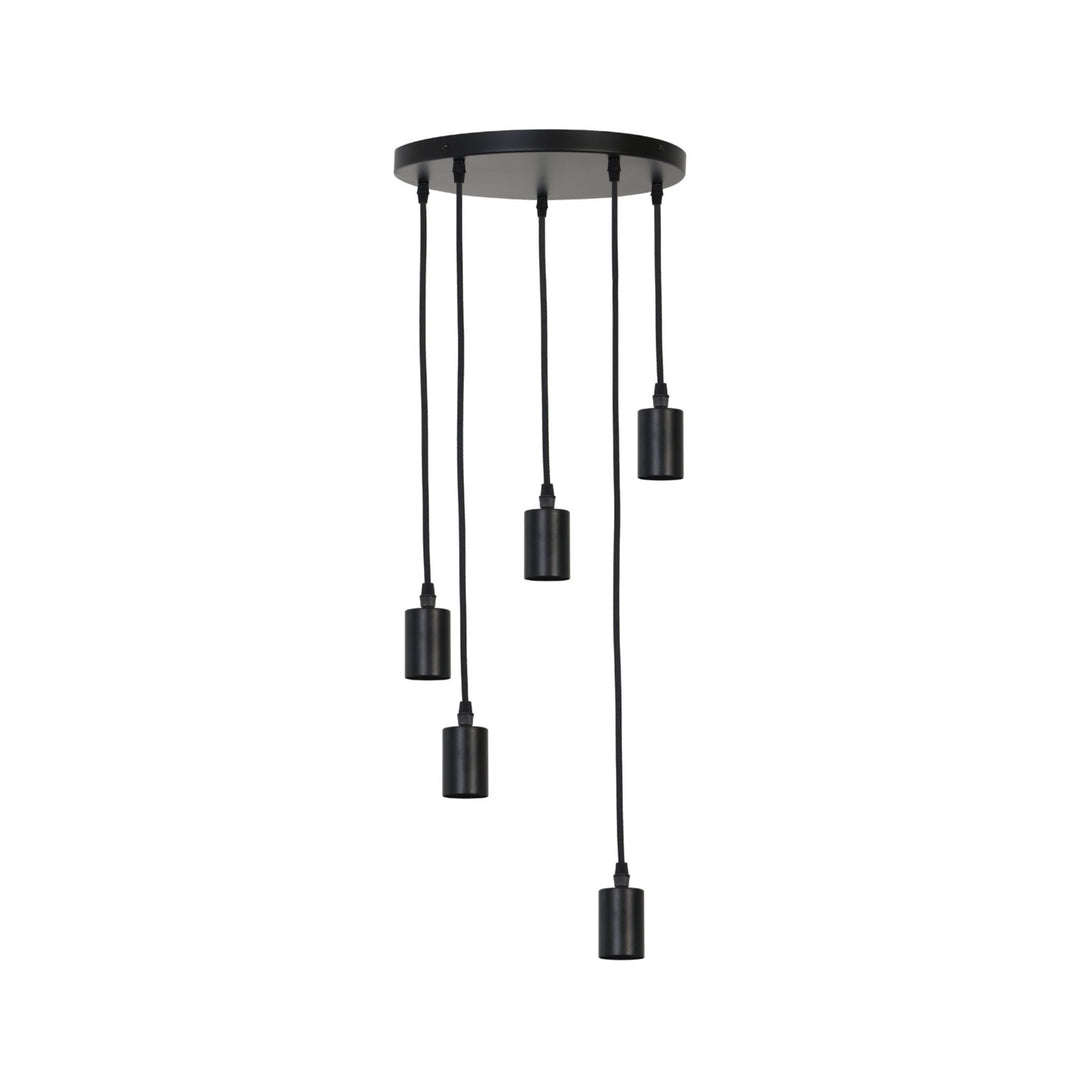 Hanging lamp 7L Ø40x117,5 cm BRANDON matt black - Sutherland Interiors