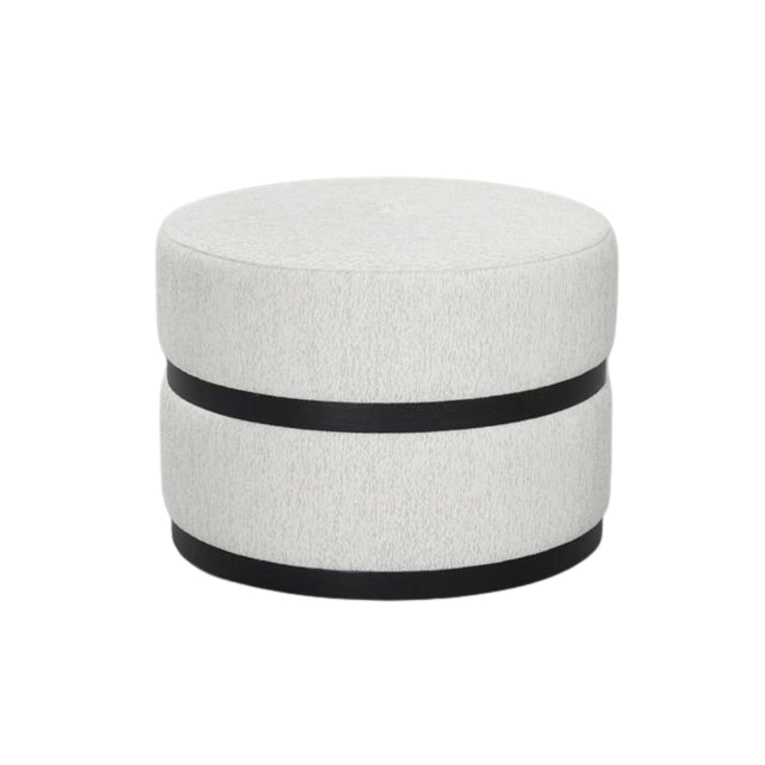 KENNEDY ROUND OTTOMAN - Sutherland Interiors