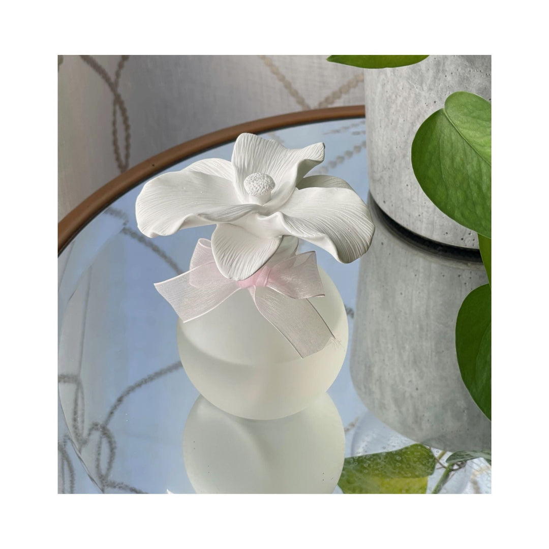 Lily Ceramic Flower Diffuser Gift Set - Lily of the Valley - Sutherland Interiors