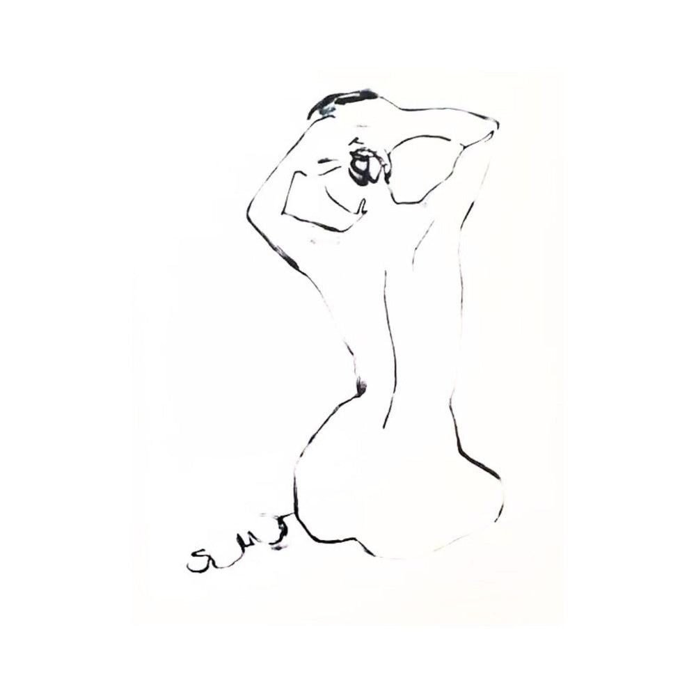 Line sketch - Female Figure 1 - Sutherland Interiors