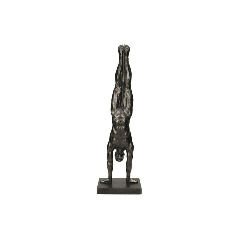 Male Handstand Figure - Antique Bronze - Sutherland Interiors