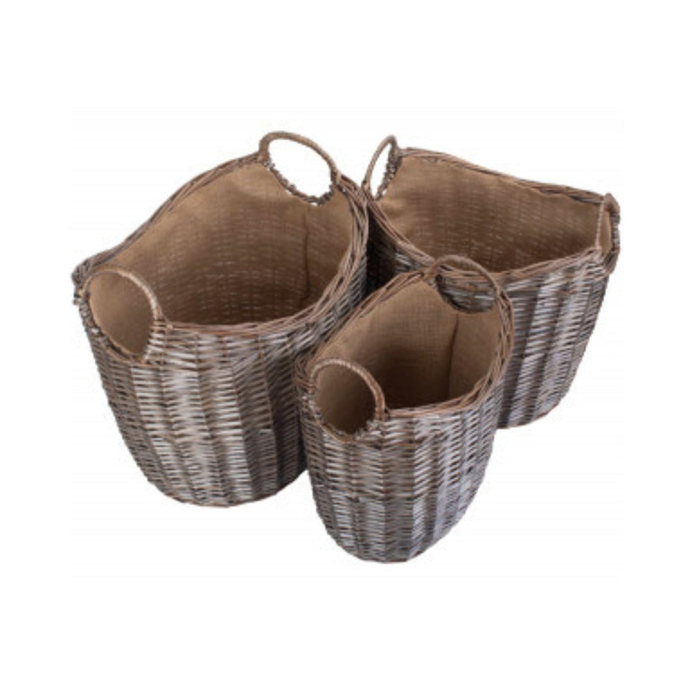 Scoop Neck Antique Basket - S - Sutherland Interiors