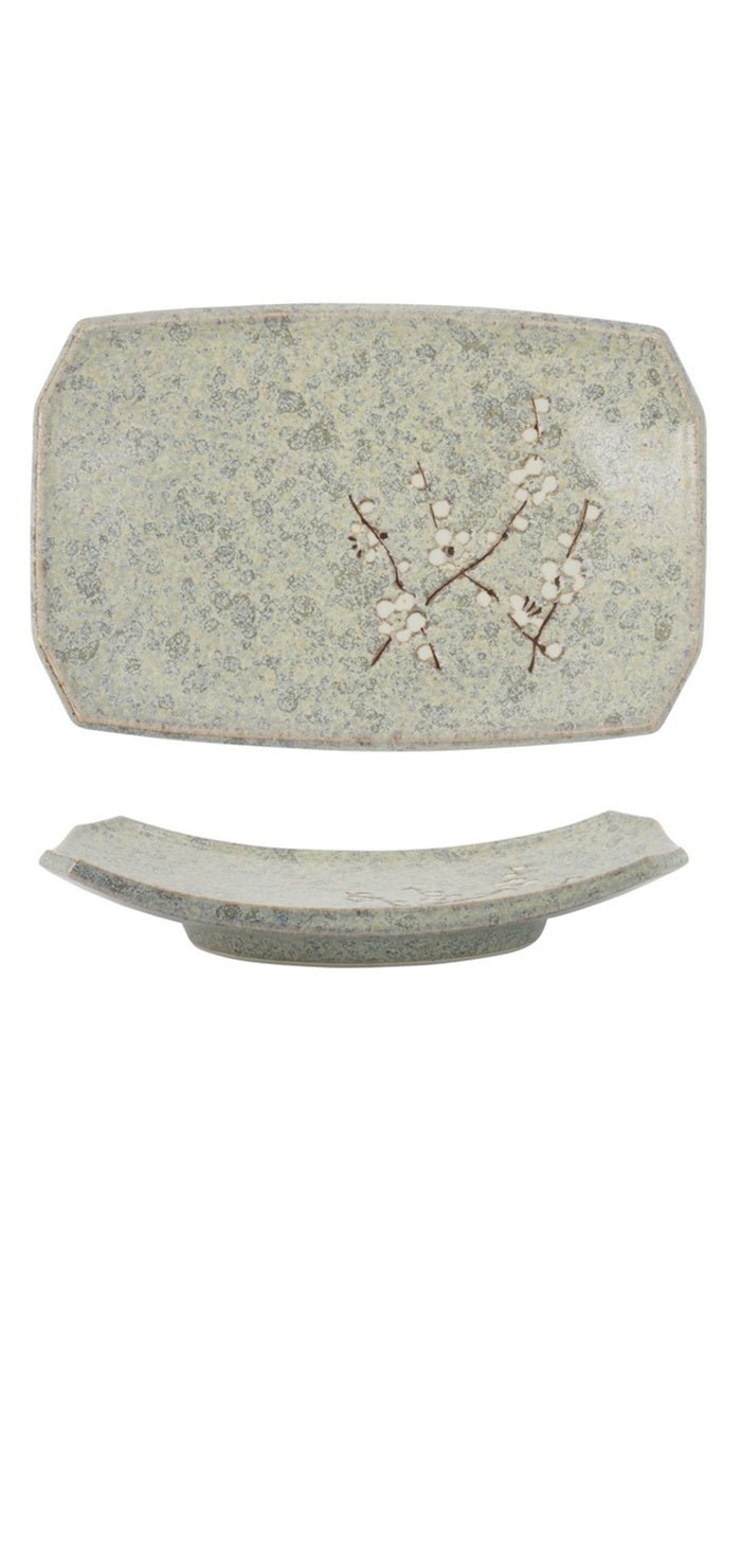 Soshun Grey/Green Side Plate - Sutherland Interiors