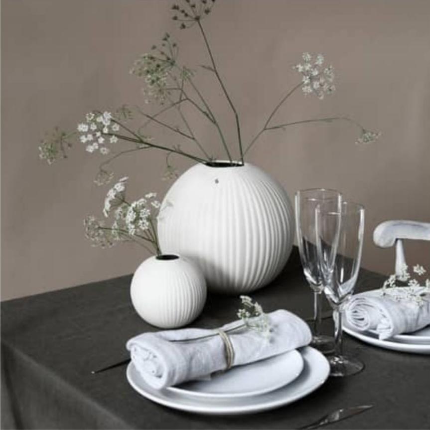 Vena White Ceramic Vase - Sutherland Interiors